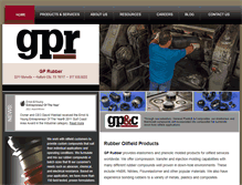 Tablet Screenshot of gprubber.com